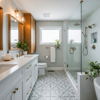 after bathroom renovation planning results